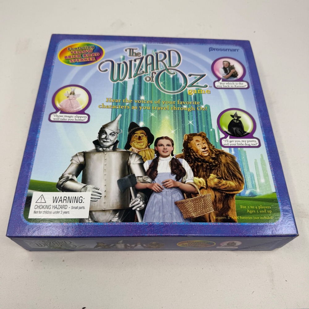 Pressman The Wizard of Oz Board Game Yellow Brick Road 2004